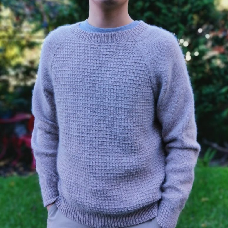 Knitting Pattern - Classic Top Down Raglan Brushwood Sweater ⨯ Comfy Unisex Jumper for men, women x Relaxed Everyday Knitwear XS-5XL