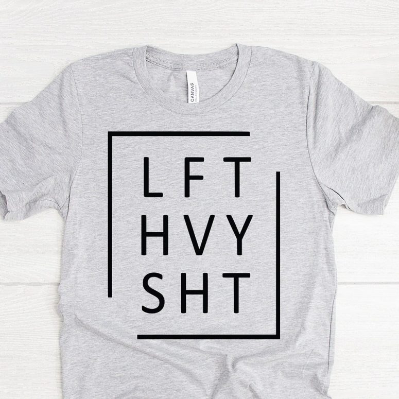 LFT HVY SHT Shirt, Lifting Workout Shirt, Gym Workout Motivation Shirt, Lift Heavy Shit, Funny Gym Shirt, Mens Gym Shirt, Men Gym Gift