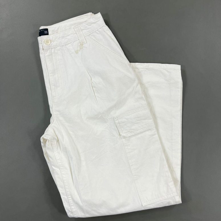 Vintage Gabardine Cargo Super Baggy Unisex Pants Size: EU 42