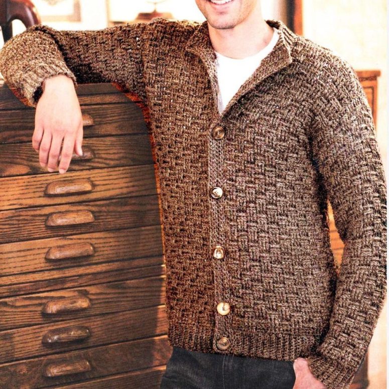 Cardigan crochet pattern, men cardigan pattern, cardigan sweater crochet for men, easy simple textured cardigan pattern pdf