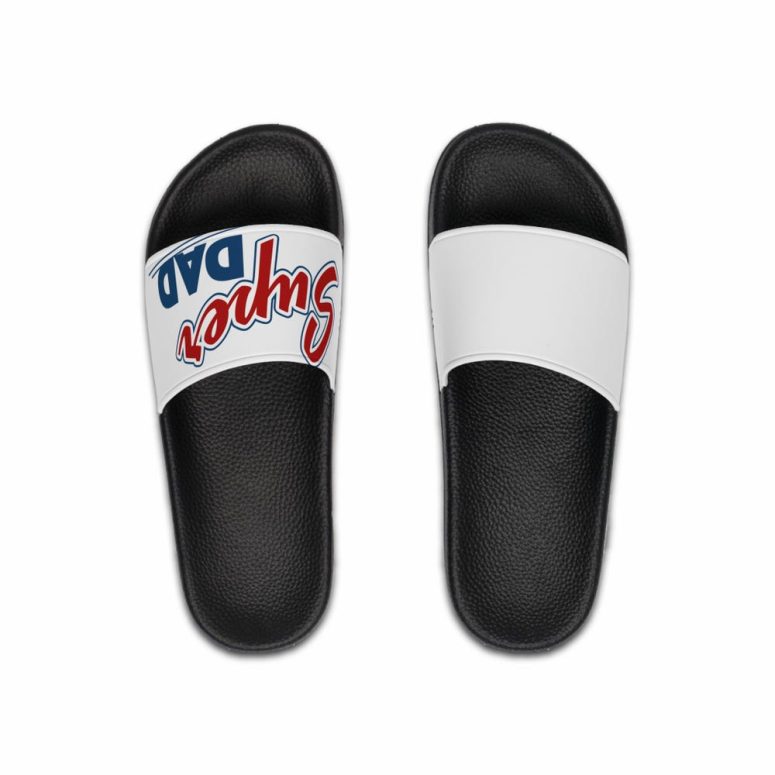 Super Dad Slide Sandals, Father's Day Gift, Men's Beach Shoes, Summer Slippers, Daddy Birthday Present