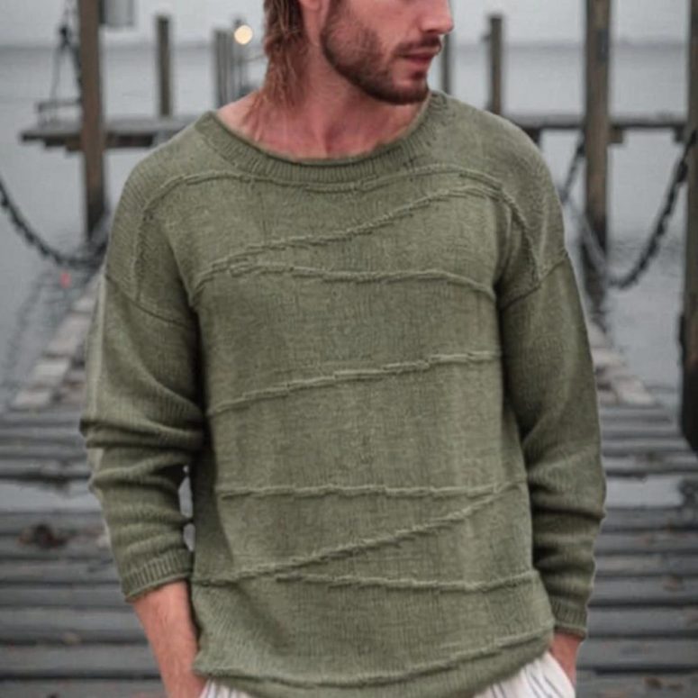 Men’s Knitting Pattern | DIY Sweater | Oversized Pullover PDF | Beginner Knitwear Guide | Unisex Drop Shoulder Sweater | Digital Download