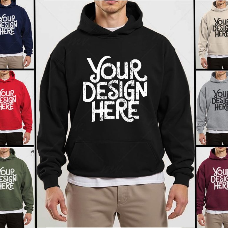 Hoodie Mockup Bundle, Mens Gildan 18500 Mockup Bundle, G185 Hooded Sweatshirt Mock-up Bundle, Real Model Mock, Trendy Minimal Neutral Simple