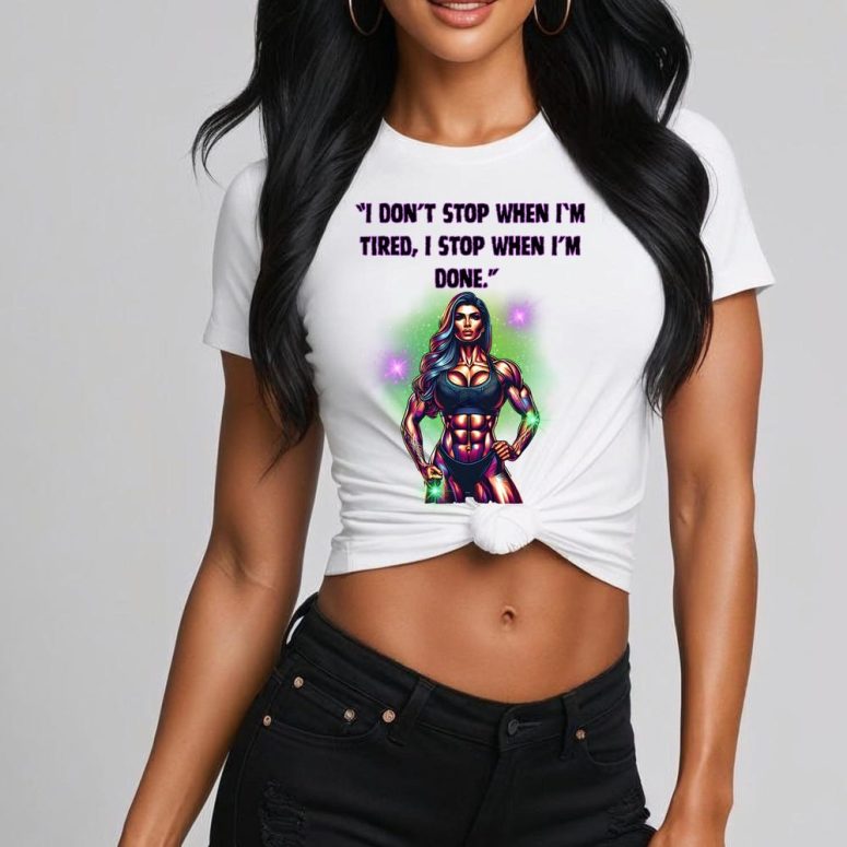 Fitness Buff Workout Tee, Ripped Bodybuilding Empowerment Gift for Her, Strength Training T-Shirt, Fitness Trainer Shirt, Gym Apparel,