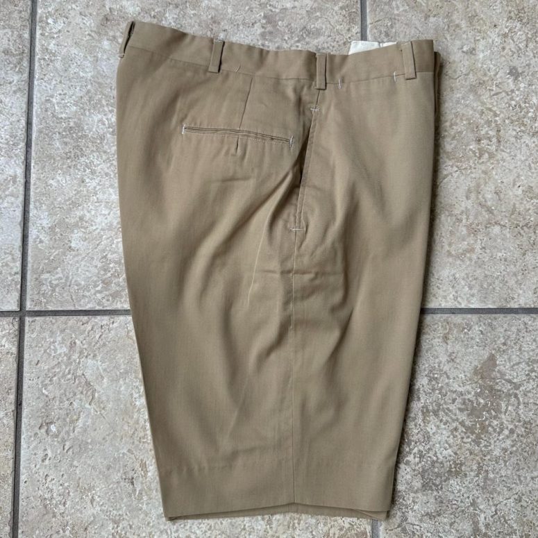 1960s J. PRESS Khaki Cotton Twill Bermuda Shorts | Size 33 | Ivy League Trad